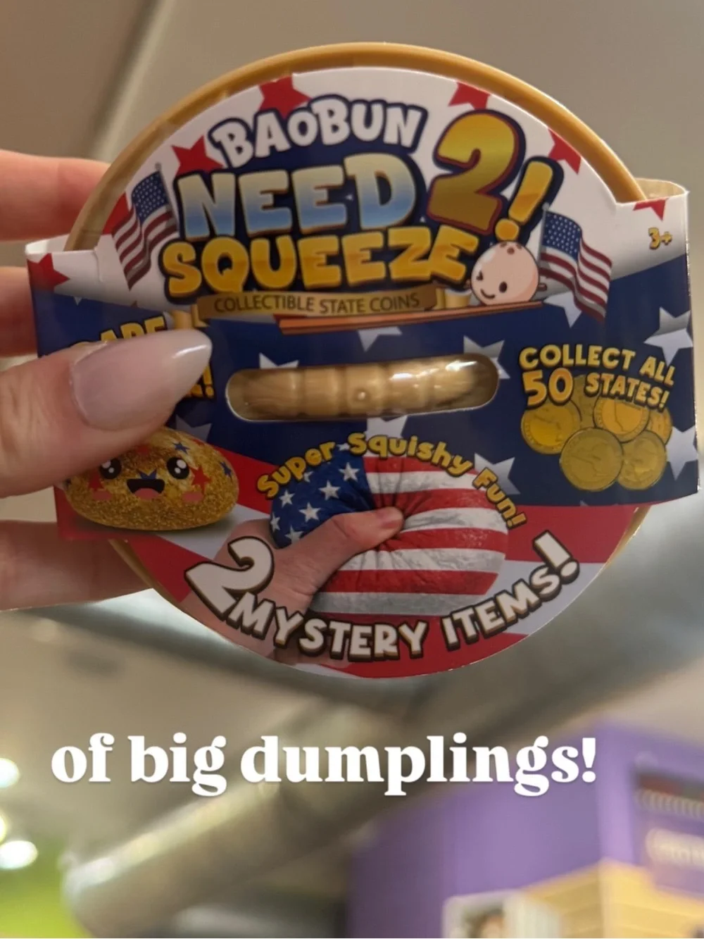 American Dumpling Squeeze Collectible Dumpling 2 Mystery Items Squishy BAOBUN